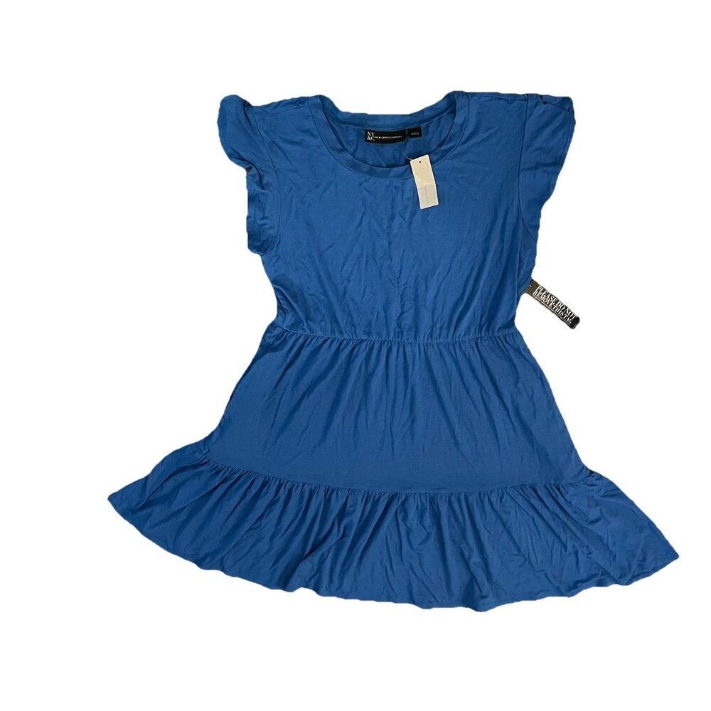 new york and company Dress Large Tiered Pockets